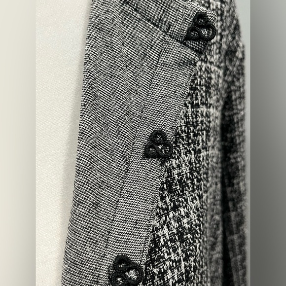 J. Jill Wearever Collection Cardigan Black & White Marbled Hook & Eye Size Large - Picture 11 of 13